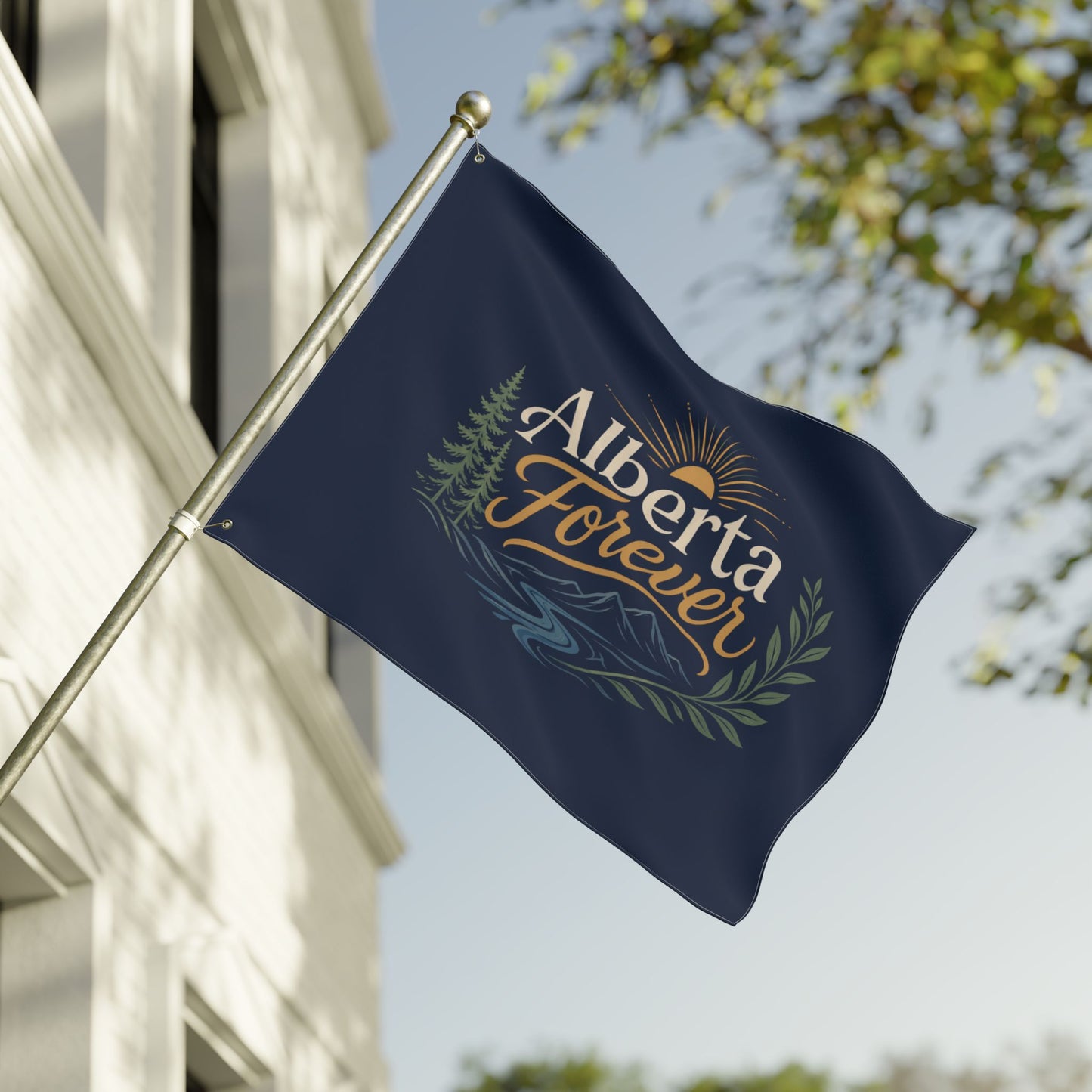 "Alberta Forever" Double-Sided Flag, Toughneck Outdoor Decorative Banner