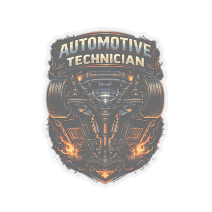 Automotive Technician Sticker, Proud Mechanic Undercarriage Hardhat Stickers