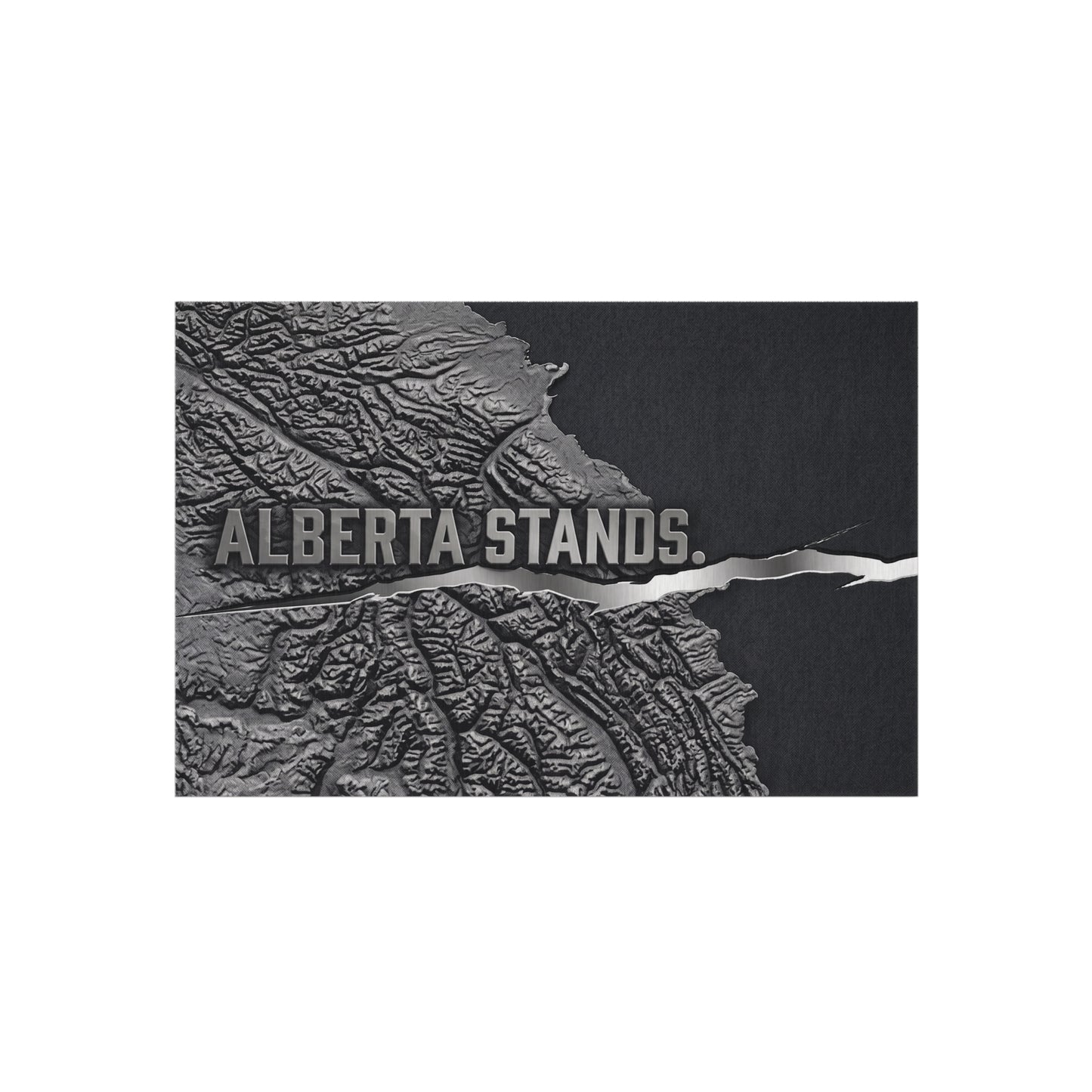 "Alberta Stands" Outdoor Rug, ToughNeck Topographic Patio Rug