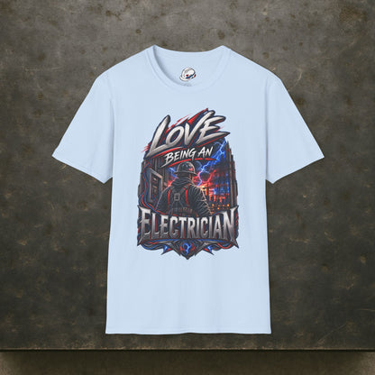 Electrician High Voltage T-Shirt, Electrical Trades Power Crew Work Shirt