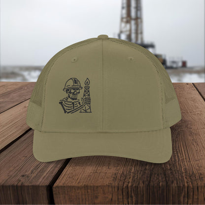 Oilfield Skeleton Workwear hat, Oilfield cap
