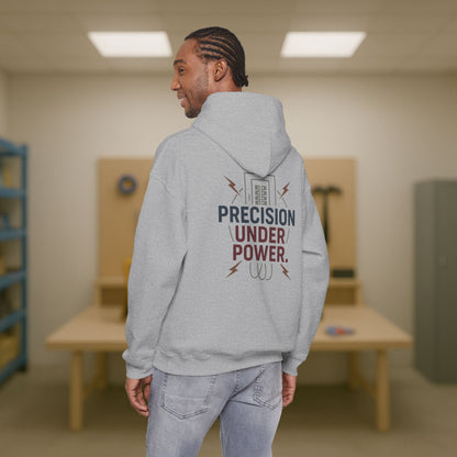 “Precision Under Power” Hoodie, Electrician Sweater