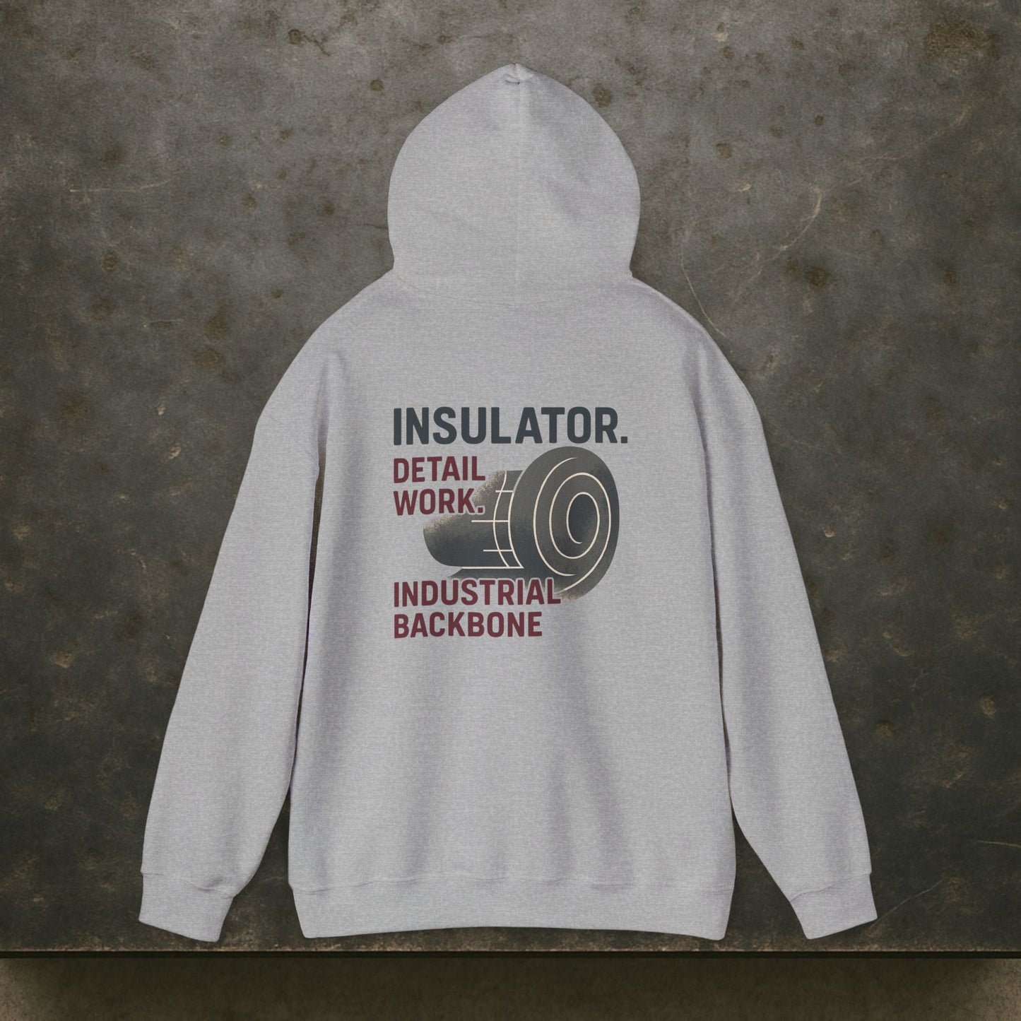 “Insulator Detail Work Industrial Backbone” Hoodie, Insulator Sweater