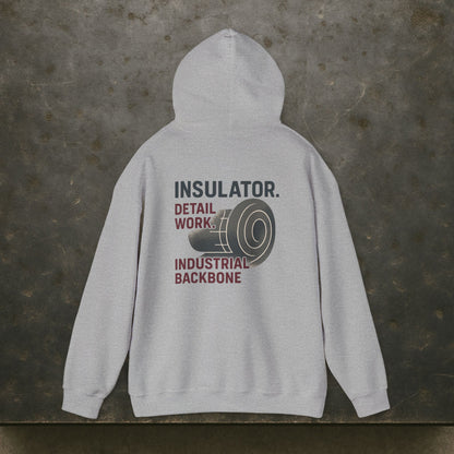 “Insulator Detail Work Industrial Backbone” Hoodie, Insulator Sweater