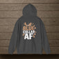 'Blue Collar AF' Men's Hoodie, Motivational Sweater