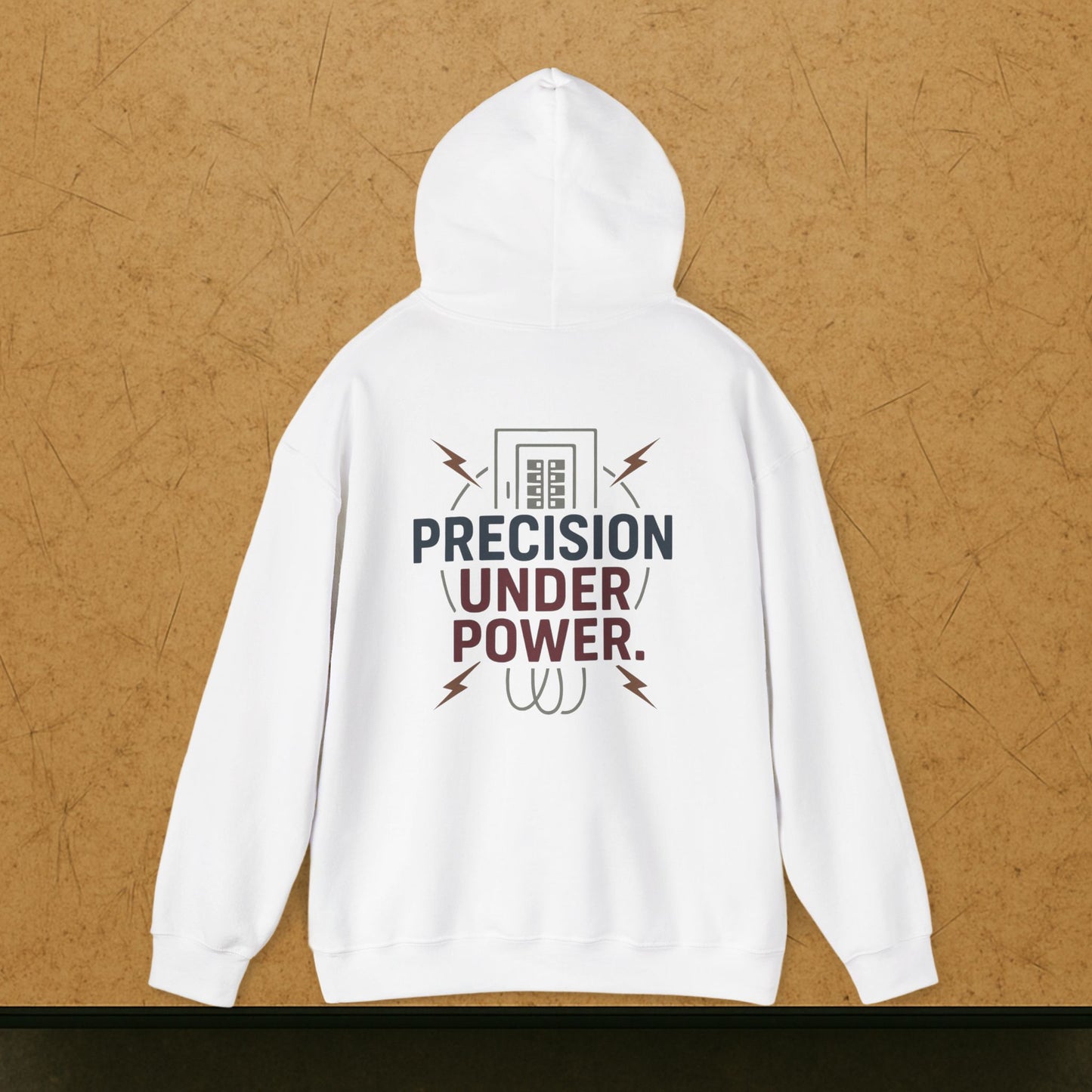 “Precision Under Power” Hoodie, Electrician Sweater