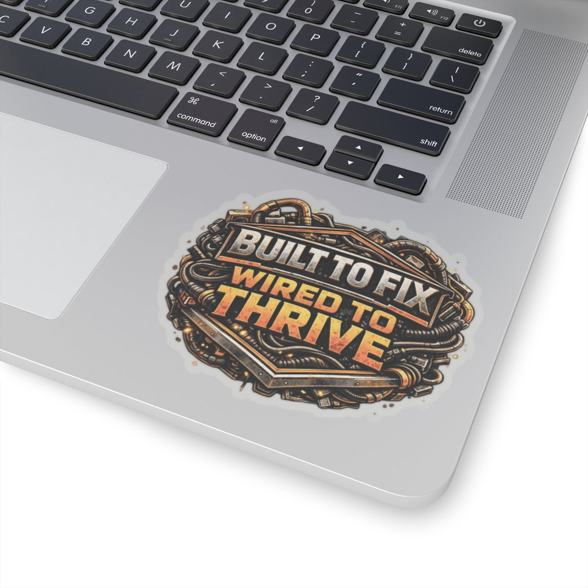 Built to Fix Wired to Thrive Sticker, Heavy Duty Mechanic Hardhat Stickers