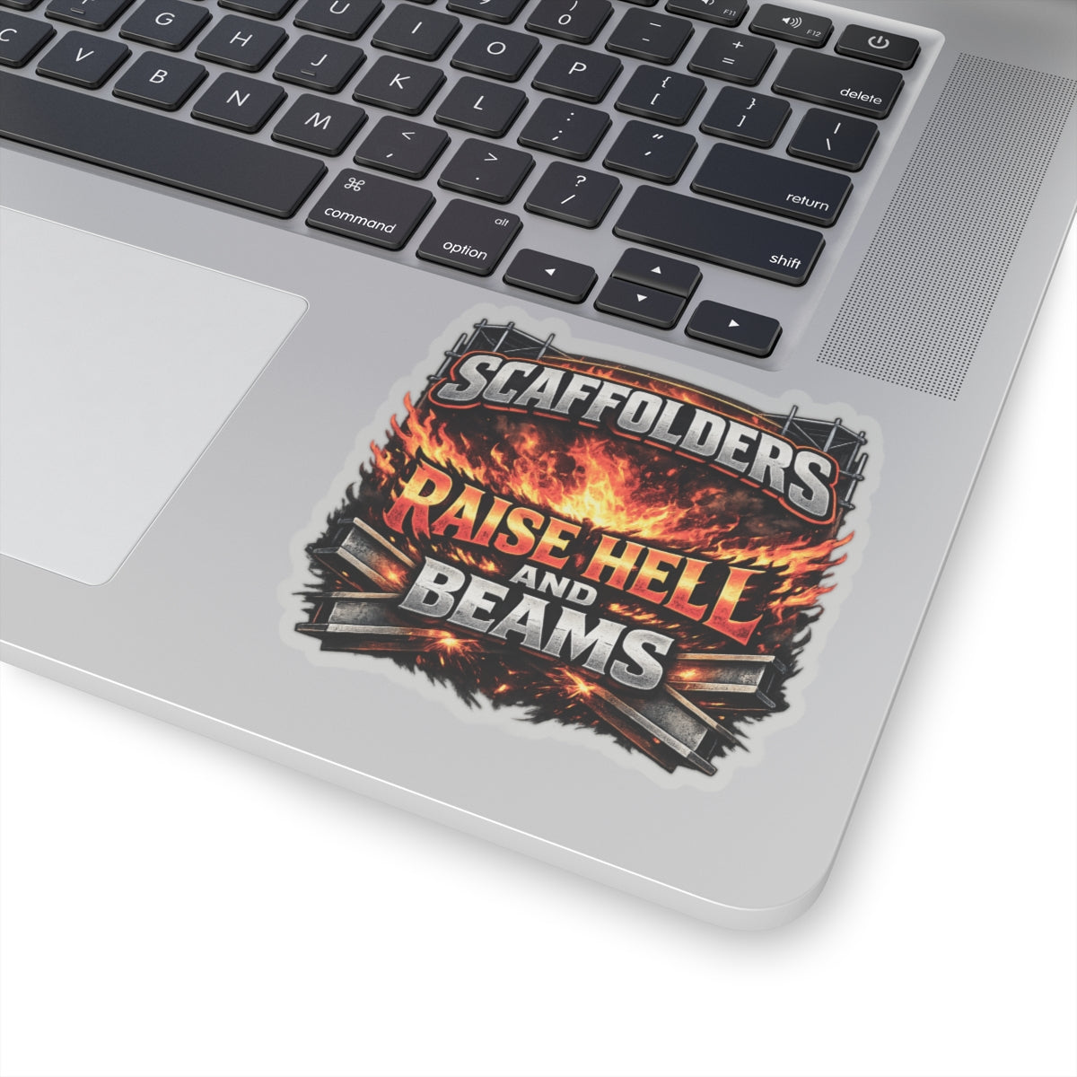 Raise Hell and Beams Sticker, Scaffolder Hardhat Stickers