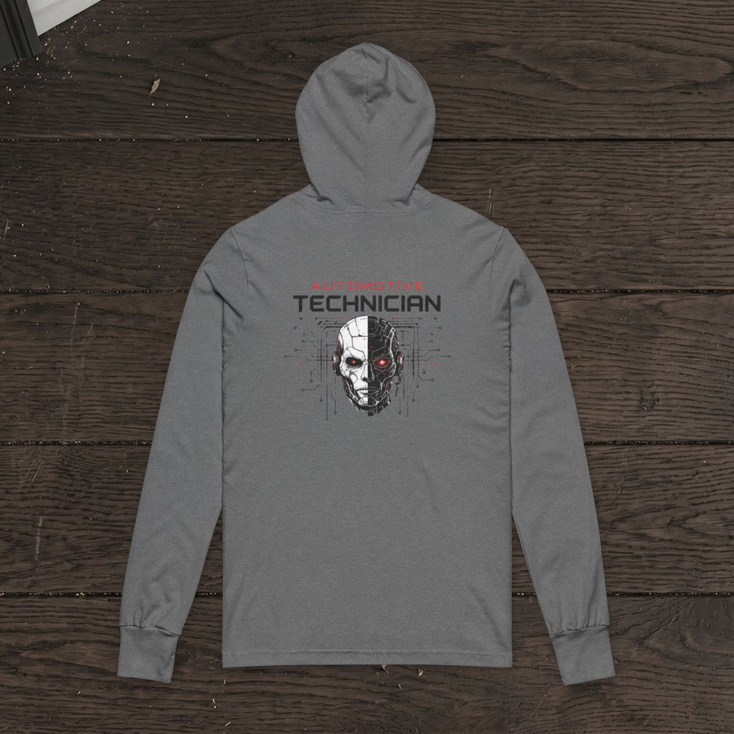 Cyber Mechanic Sweater, Automotive Technician Robot Skull Hoodie