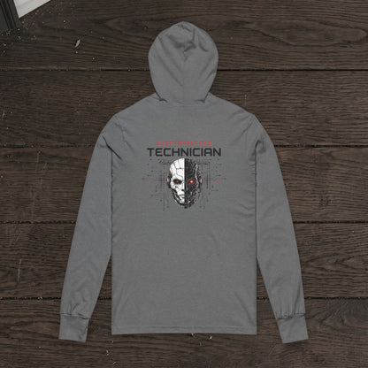 Cyber Mechanic Sweater, Automotive Technician Robot Skull Hoodie