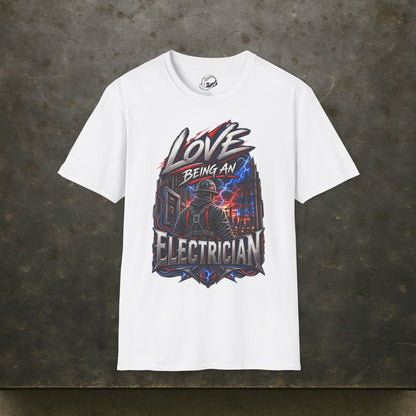 Electrician High Voltage T-Shirt, Electrical Trades Power Crew Work Shirt