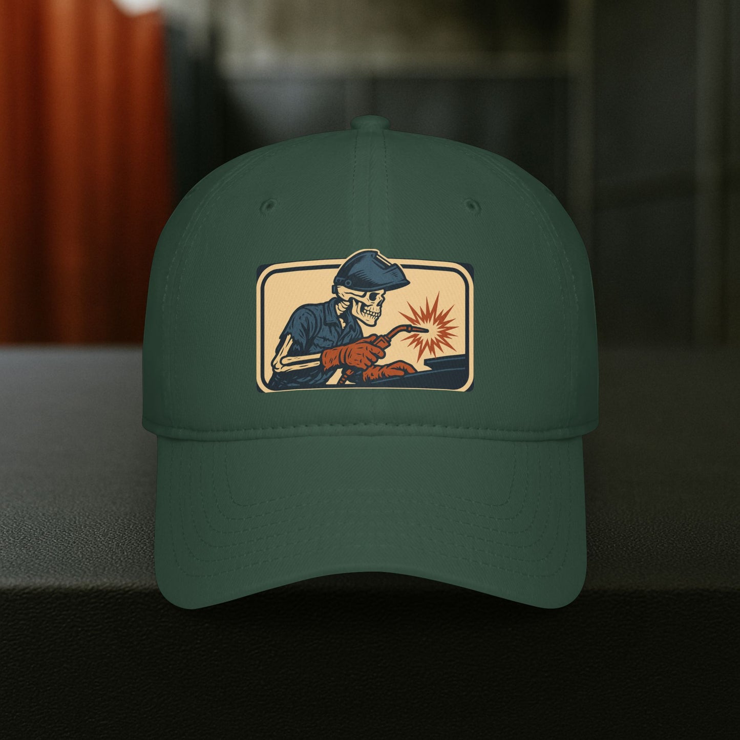 Skeleton Welder Torch Work Hat, Welding Trade Cap