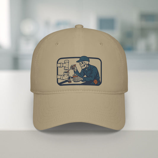 Skeleton Plumber Hat, Plumbing Cap