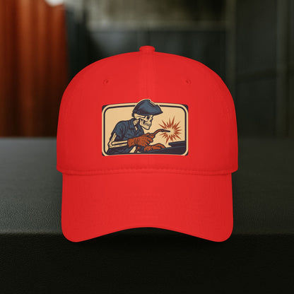 Skeleton Welder Torch Work Hat, Welding Trade Cap