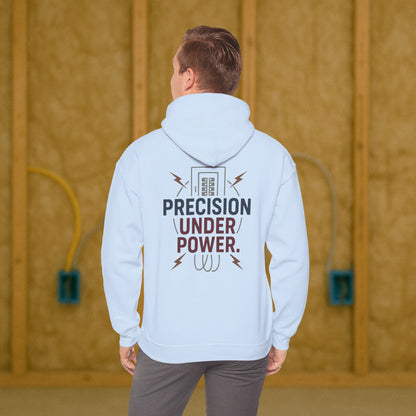 “Precision Under Power” Hoodie, Electrician Sweater