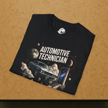 Cosmos Garage Automotive Technician T-Shirt, Space Mechanic T-Shirt