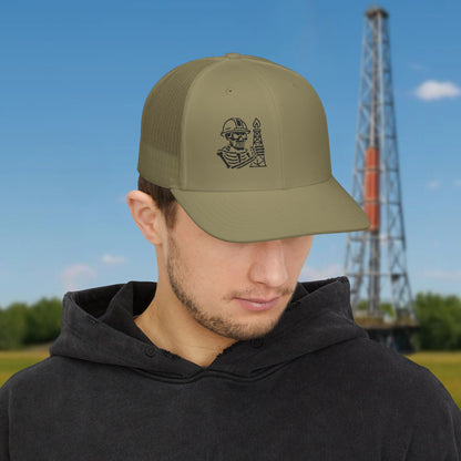 Oilfield Skeleton Workwear hat, Oilfield cap