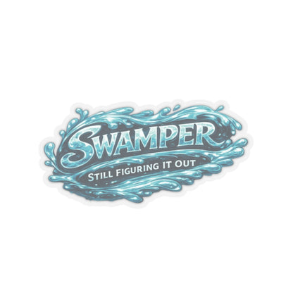 Still Figuring It Out Sticker, Swamper Hardhat Stickers