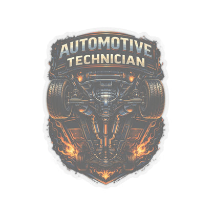 Automotive Technician Sticker, Proud Mechanic Undercarriage Hardhat Stickers