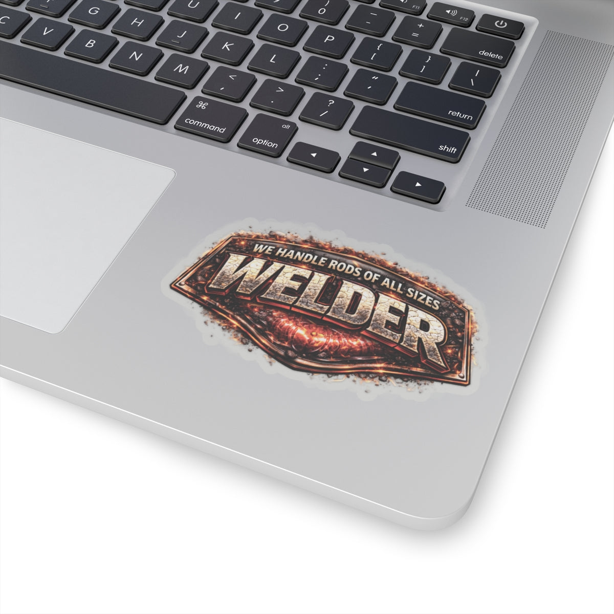 We Handle Rods of All Sizes Welder Sticker, Welder Hardhat Stickers