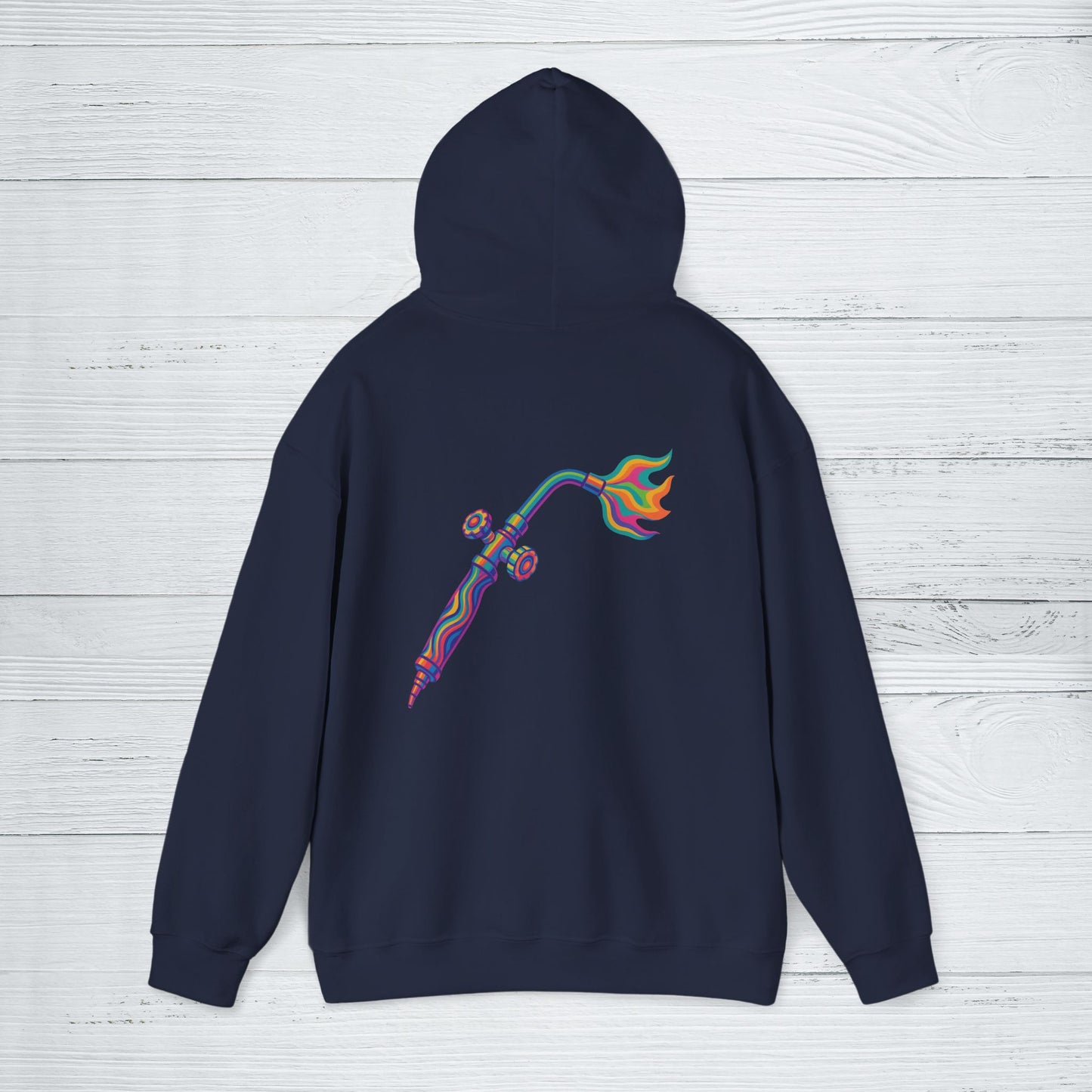 Psychedelic Torch Hoodie, Welder Sweater