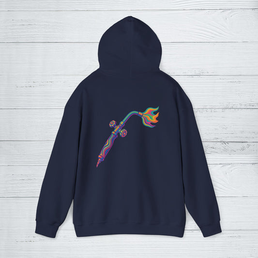 Psychedelic Torch Hoodie, Welder Sweater