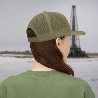 Skeleton Motorhand Valve Work Hat, Oilfield Motorhand Cap