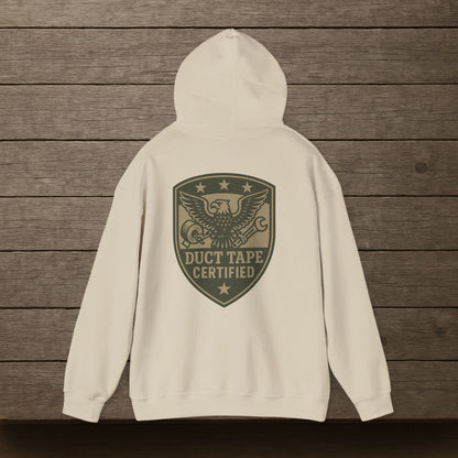 'Duct Tape Certified' Hoodie, Motivational Sweater