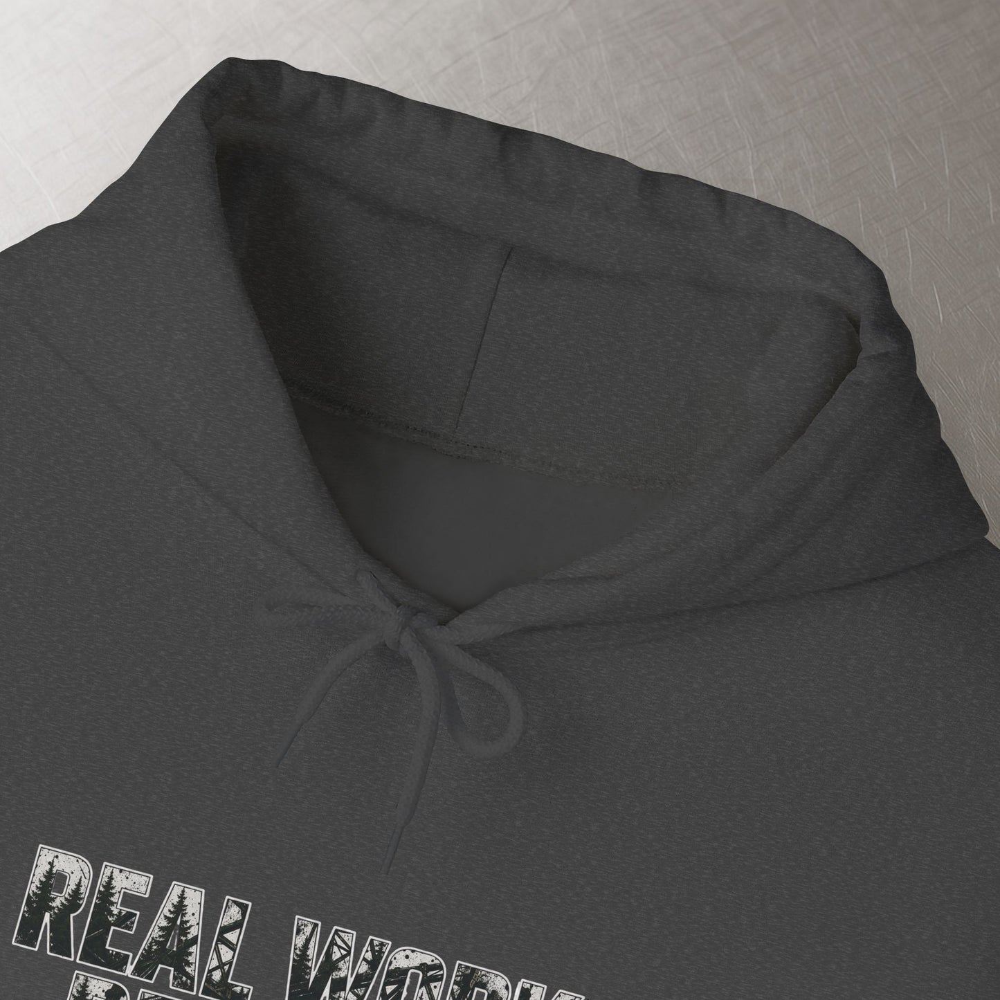 'Real Work Real Pay' Men's Hoodie, Motivational Sweater