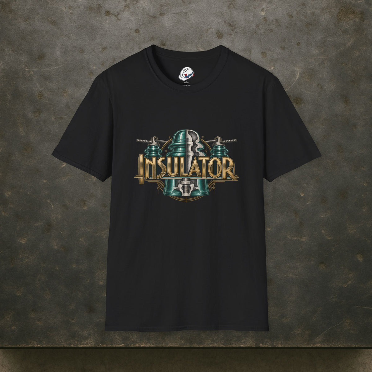 Insulator Cutaway Glass Insulator and Power Line T-Shirt