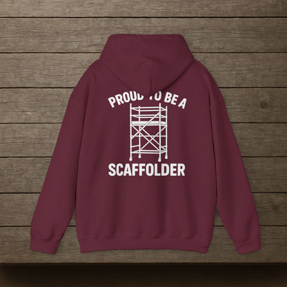 'Proud to Be a Scaffolder' Hoodie, Motivational Sweater