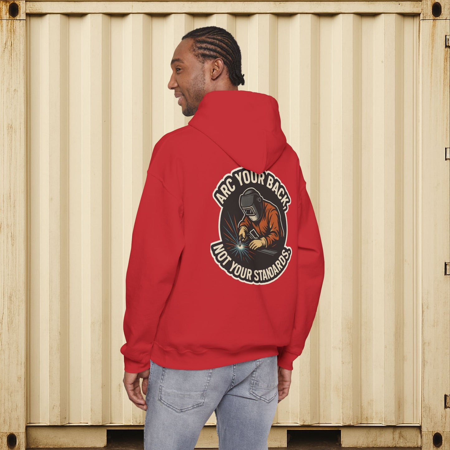 'Arc Your Back, Not Your Standards' Hoodie, Funny Sweater