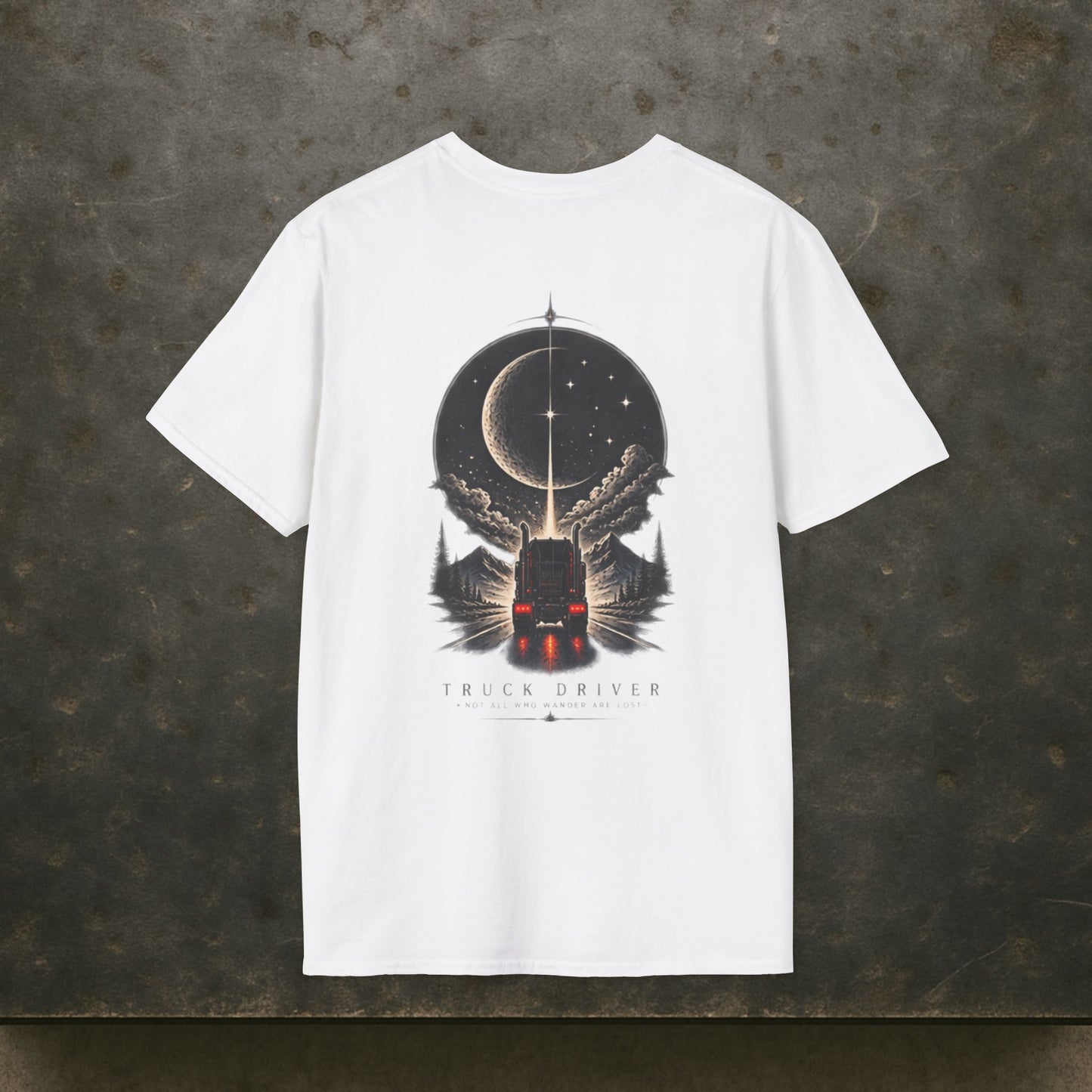 Not All Who Wander Are Lost Semi T-Shirt, Truck Driver Tee Shirt