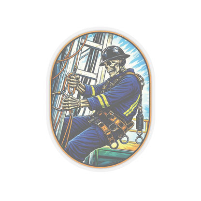 Skeleton Derrickhand Sticker, Derrickhand Hardhat Stickers