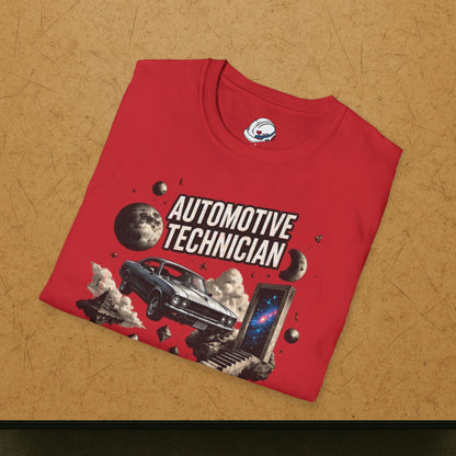 Cosmos Garage Automotive Technician T-Shirt, Space Mechanic T-Shirt