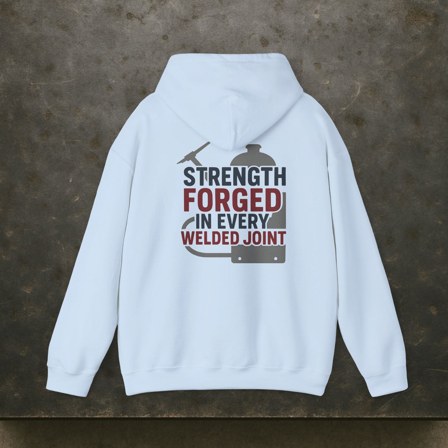“Strength Forged in Every Welded Joint” Hoodie, Boilermaker Sweater