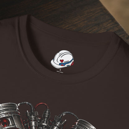 Turbocharged Engine Heart T-Shirt, Automotive Technician T-Shirt