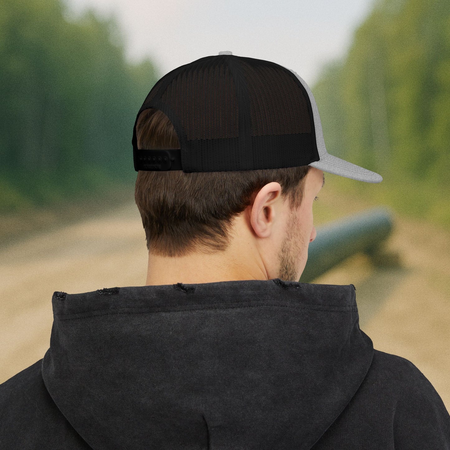 Pipeliner Embroidered Hat, Pipeline Skeleton Cap
