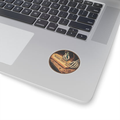 Measure Twice Triumph Once Sticker, Carpenter Hardhat Stickers