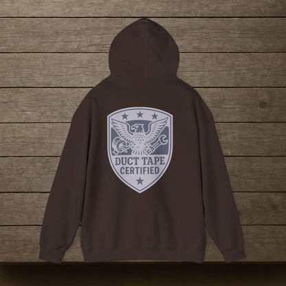 'Duct Tape Certified' Hoodie, Motivational Sweater