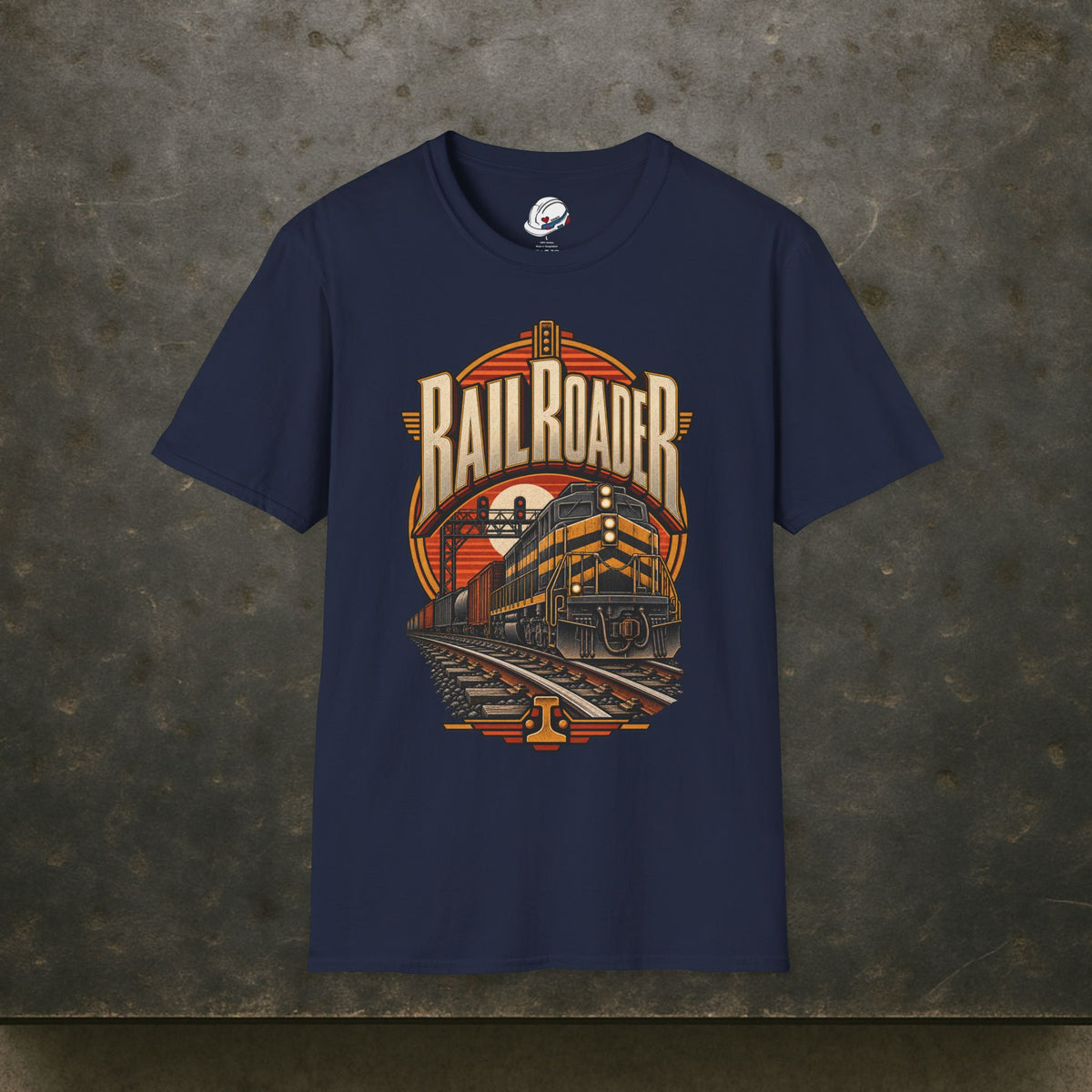 Railroader Vintage Freight Locomotive Men's T-Shirt