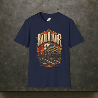 Railroader Vintage Freight Locomotive Men's T-Shirt