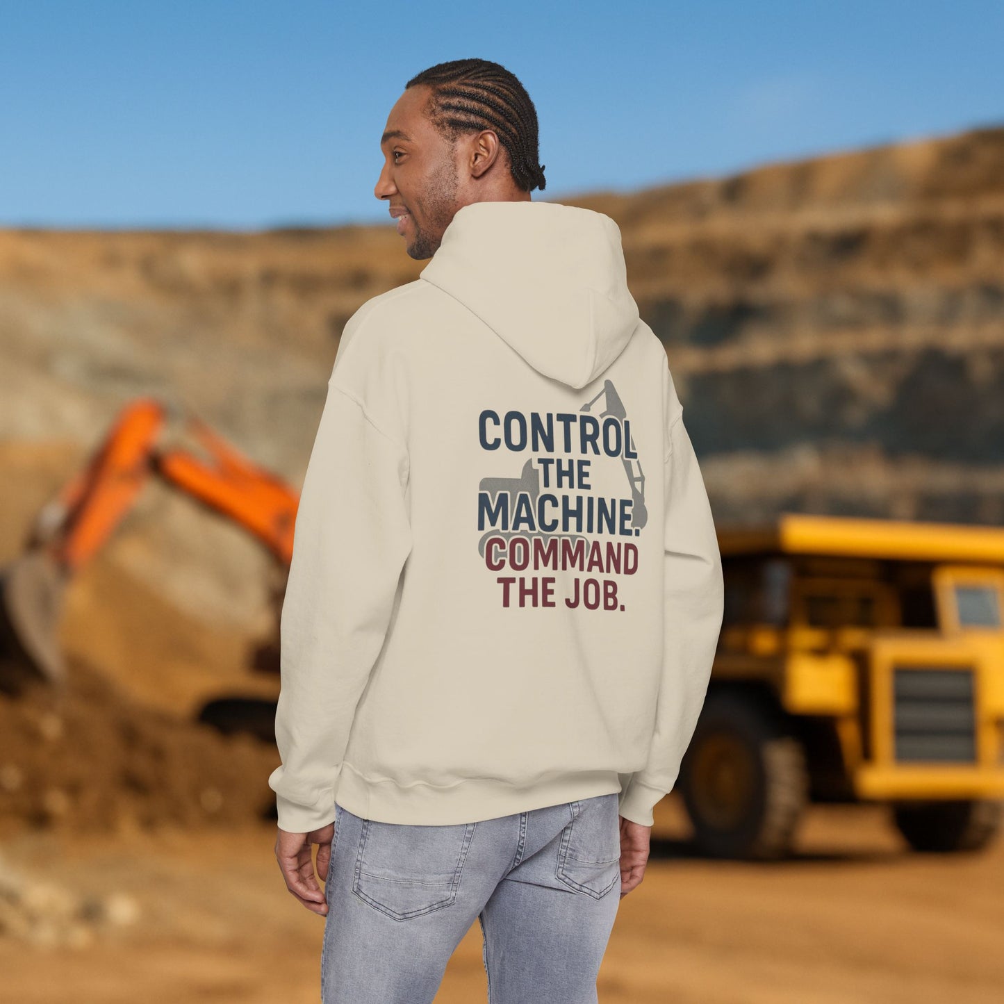 “Control the Machine Command the Job” Hoodie, Equipment Operator Sweater