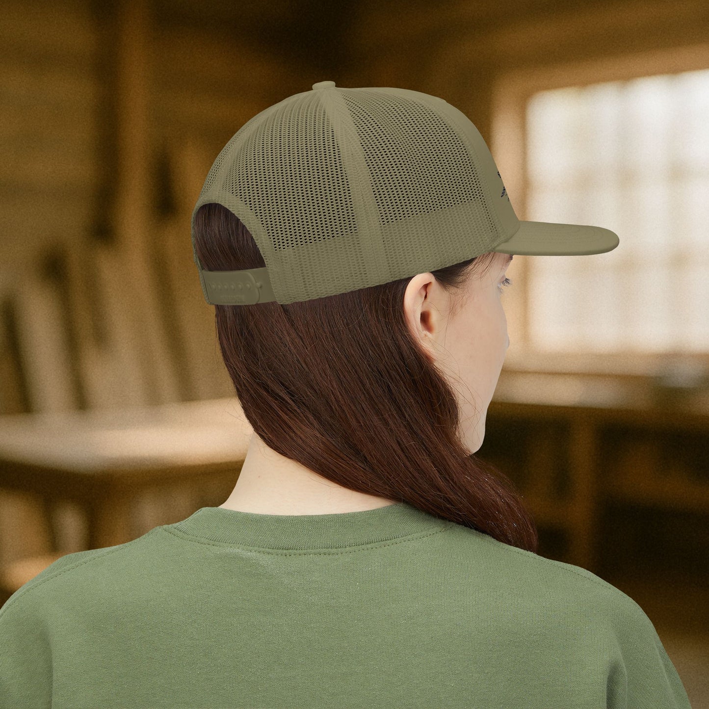 Skeletal Roofer Shingle Work Hat, Roofing Cap