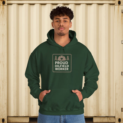 'Proud Oilfield Worker' Hoodie, Motivational Sweater
