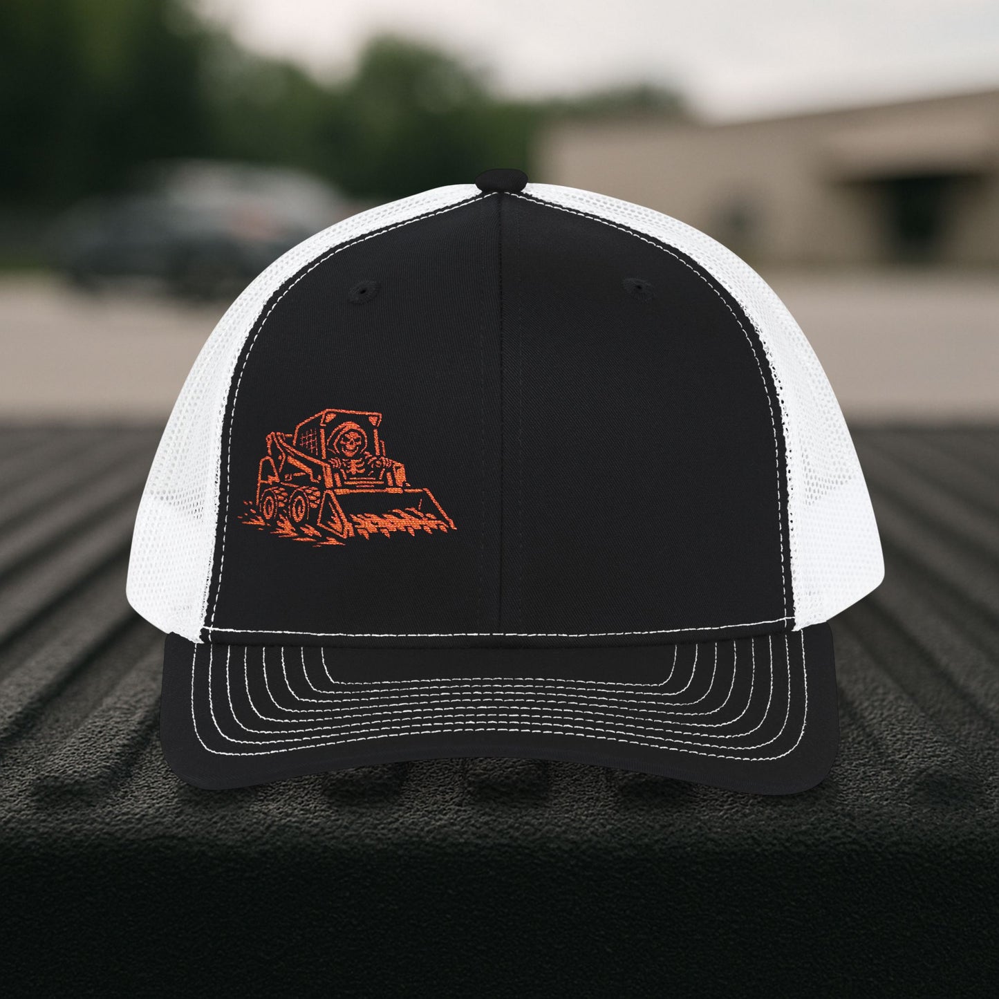 Equipment Operator Skeleton hat, Skid-Steer Driver embroidered cap