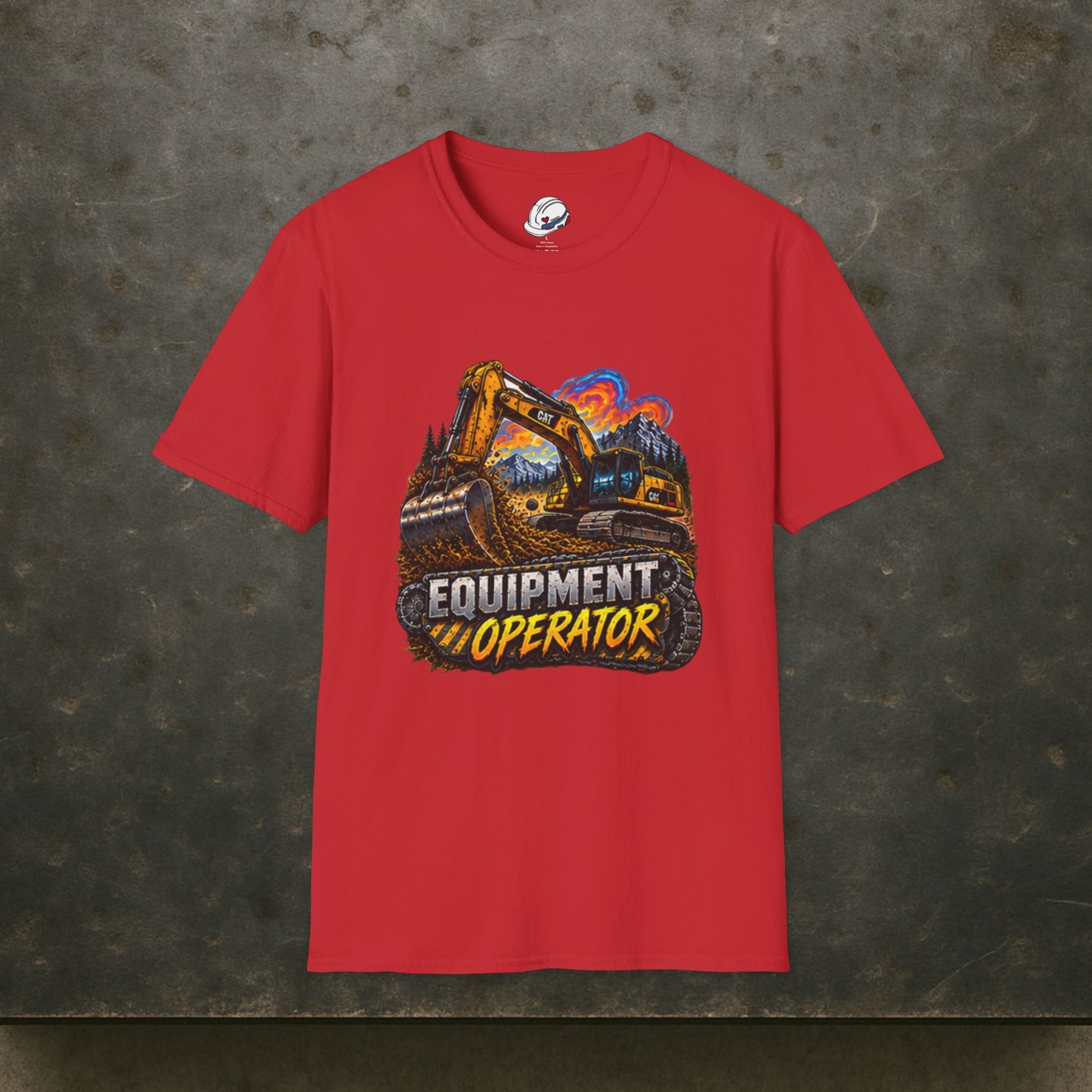 Equipment Operator Excavator T-Shirt, Heavy Equipment Operator Work Shirt