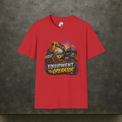 Equipment Operator Excavator T-Shirt, Heavy Equipment Operator Work Shirt