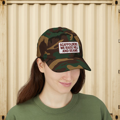 'Scaffolders Raise Hell and Beams' Cap, Adjustable Baseball Hat