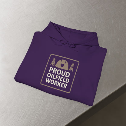 'Proud Oilfield Worker' Hoodie, Motivational Sweater